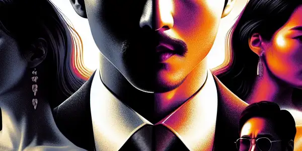 A dynamic movie poster featuring Song Seung-heon's charismatic portrait, blending elements of romance, action, and suspense from his iconic films.