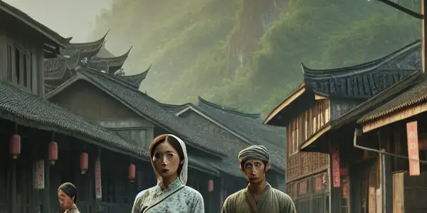 A poignant scene in a Hunan town during the Cultural Revolution, featuring characters embodying resilience amid hardship.