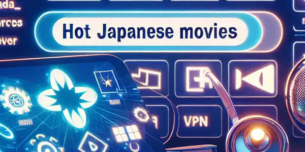 A futuristic room with high-tech gadgets displaying adult entertainment search engines and a friendly digital assistant avatar.